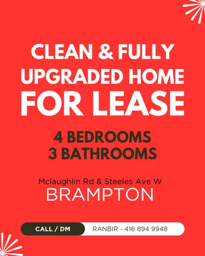 4 Bedroom House for rent