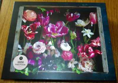 Beautiful floral jigsaw puzzle - 1000 piece. Puzzle called Cultivated with artwork by Christin Geall...