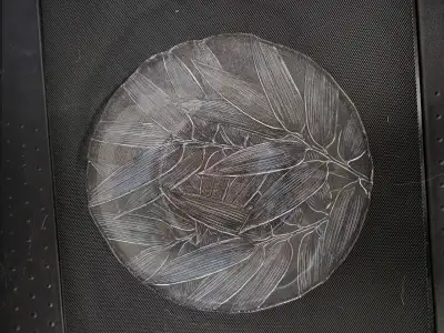 Vintage  Mikasa Crystal 14" Palm Beach Buffet Platter, View more