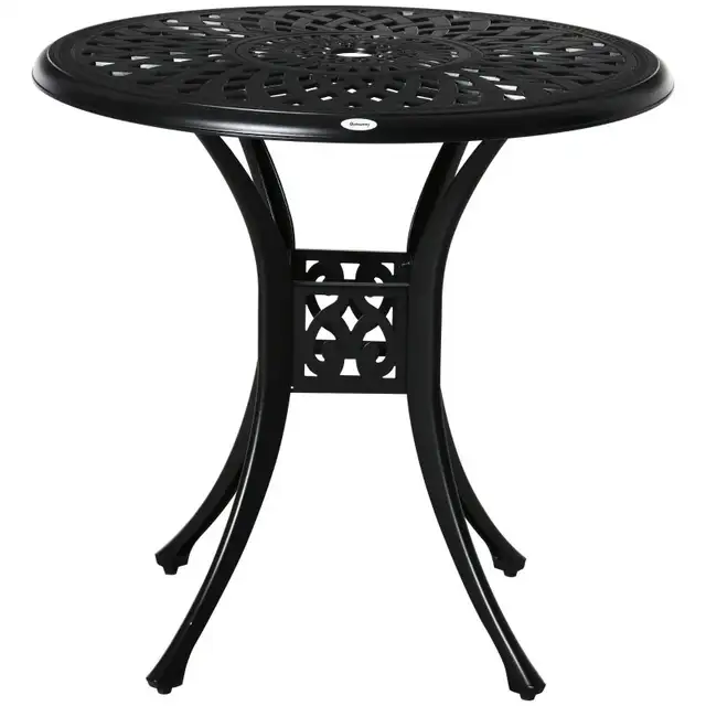 30-inch Round Patio Dining Table with Umbrella Hole Antique Cast in Patio & Garden Furniture in Markham / York Region - Image 10