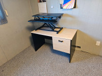 Computer desk and standup station