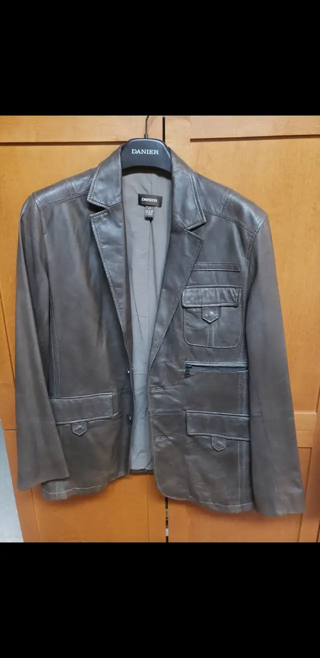 DANIER LEATHER MENS LEATHER BLAZER FOR SALE! $190 EACH O.B.O in Men's in Oshawa / Durham Region - Image 3