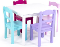 New in Box Humble Crew Kids Wood Table and 4 Chairs Set