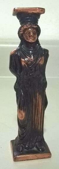 Vintage Copper Statue Figurine Of GREEK Mythologie God/Goddess