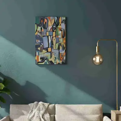 ✅️ Magnifique Œuvre Originale Abstraite de Nadia Laine, View more