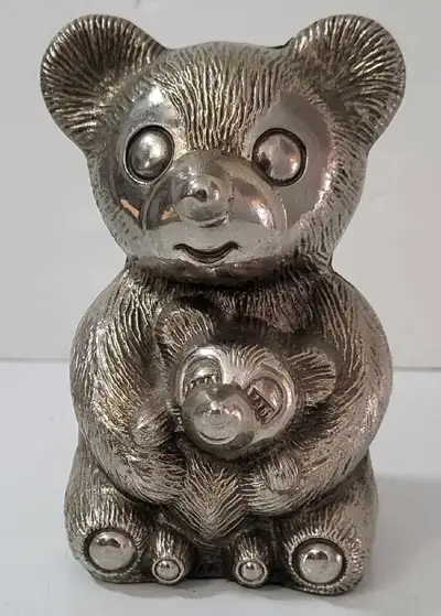 Tirelire Ourson en métal vintage , View more