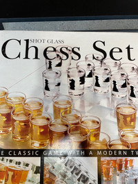 Shot glass chess set 