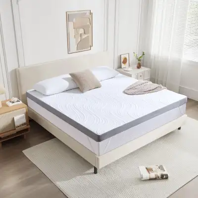 2 Inch Mattress Topper King with Removable Washable Cover, View more