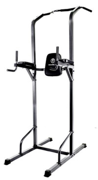 New Marcy TC-3515 Pull Up & Dip Station Home Gym Black