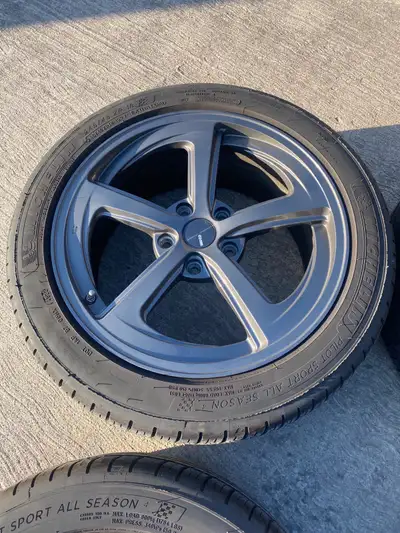 Enkei Giotto 18x8 55 offset (I have the Enkei Box if needed) 5x120 Bolt Pattern No curb rash or scra...