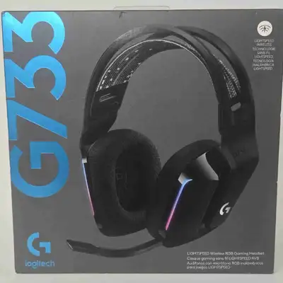 Game in style and comfort with the Logitech G733 Wireless RGB Headset — built for immersive sound an...