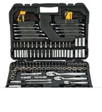 DEWALT Drive Polished Chrome Mechanics Socket Set (200-Piece)