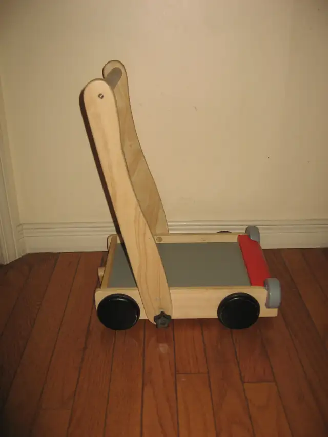 Play Toy Baby Walker with Alphabet - Wooden Push Wagon -Walker in Toys in City of Toronto - Image 8