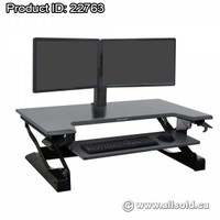 Ergotron WorkFit-TL Sit Stand Desk Workstation, Dual Monitor Kit