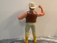 Vintage 1980s WWF Rubber Wrestler - Outback Jack + Original Hat