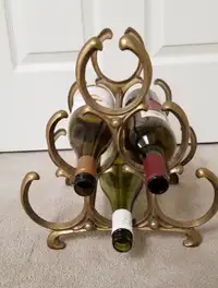 REDUCED: Beautiful Vintage French Wine Rack Metal Wine 6 Bottles