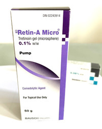 Retin-A Micro Tretinoin Gel 0.1% Brand New Sealed Box 50g