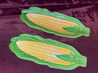 Vintage Corn on the Cob Holders - Pottery  Dishes -