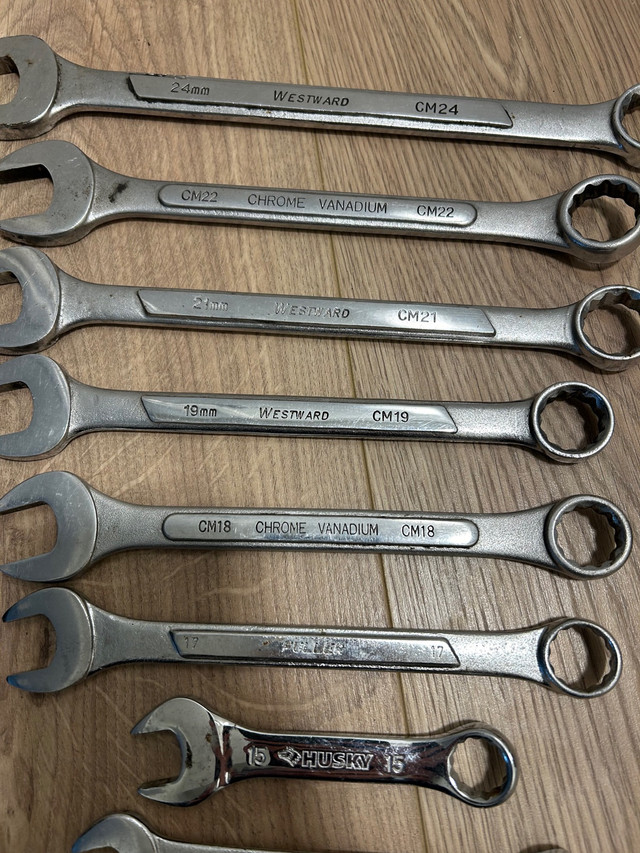 14 piece Wrench Set Husky and Westward 6mm to 24mm in Hand Tools in Edmonton - Image 3