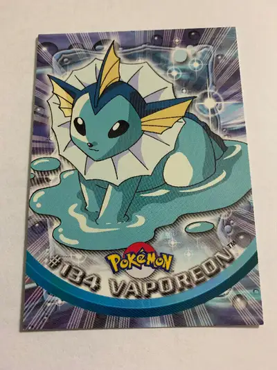 VAPOREON #134 Pokémon-Card Pokemon TV Animation edition Topps NM, View more