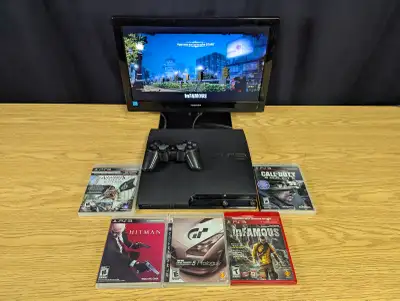 PS3 Slim 120GB Avec 5 Jeux Bien Lire La Description, View more
