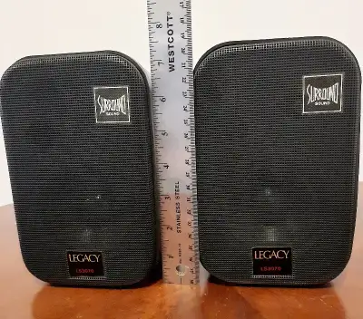 LEGACY LS 3070 BASS REFLEX HIGH PERFORMANCE SPEAKER SYSTEM 6 OHM SURROUND SOUND SPEAKERS