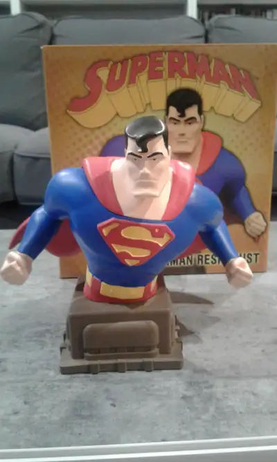 Selling a BRAND NEW resin bust featuring the Man of Steel - Superman! Based on the characters likene...