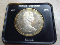 1971 SILVER DOLLAR British Columbia NON CIRCULATED commemorative
