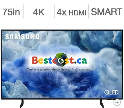 Télévision QLED 75''QN75Q8FAAFXZC 4K UHD HDR 120Hz Smart Samsung, View more
