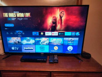 RCA 40" LED TV, w/Amazon Echo, Amazon Firestick, Sony DVD Player