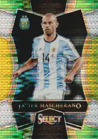 Javier Mascherano 2016-17 Panini Select Soccer Multi Color #134