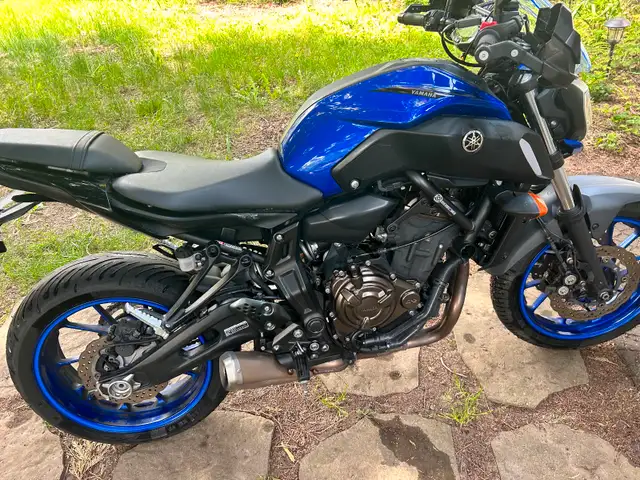 2016 Yamaha MT07 -  Well cared for Yamaha blue -  asking $7000 in Sport Bikes in Delta/Surrey/Langley - Image 2