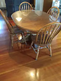 Oak table and chairs