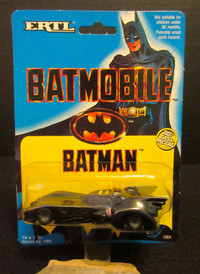 Vintage BATMAN Batmobile 1/64 Diecast (Ertl 1989, #1064) NEW