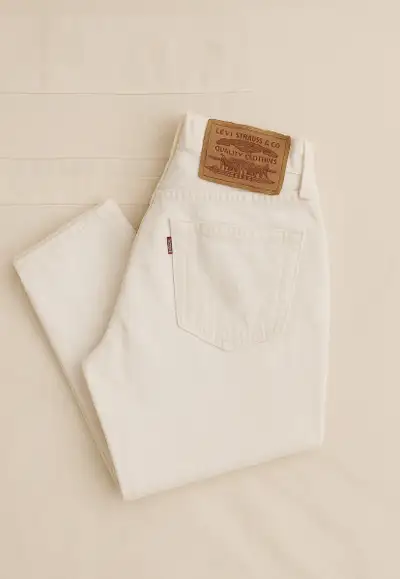 White Levi's 550 Jeans, View more