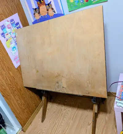 Extra Large Painting Easel / Drafting Table - Hardwood, View more