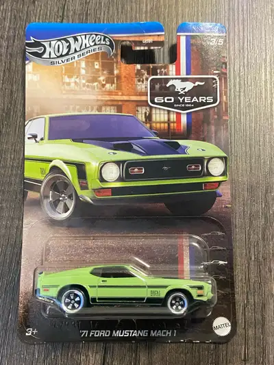 Hot Wheels Silver Series 71 Ford Mustang Mach 1 Green, View more