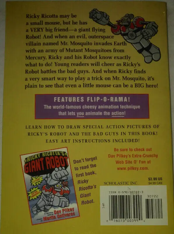 Ricky Ricotta's Mighty Robot vs. the Mutant Mosquitoes Book in Children & Young Adult in London - Image 4