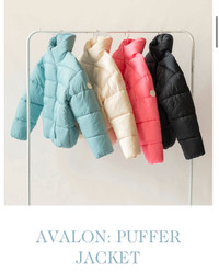 Jillian Jillian Harris Jilly Box Pink NOIZE Puffer Jacket