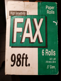 1 rouleau de papier fax