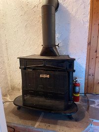 Franklin Stove with Chimney