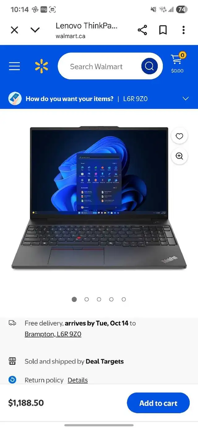 Lenovo ThinkPad E16 Gen 2 16" Laptop AMD Ryzen 5-7535U in Laptops in Mississauga / Peel Region - Image 8