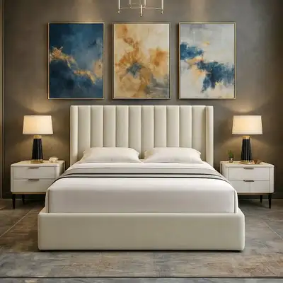 brand new double size bed frame with warranty and delivery, View more