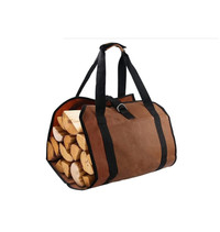 Firewood carrier waxed canvas (38” X 18”) - Brand new