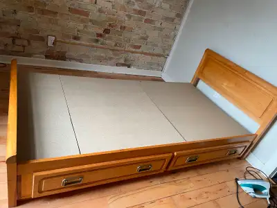 Bought a bed frame for a room mate who decided not to move in, pick up only!