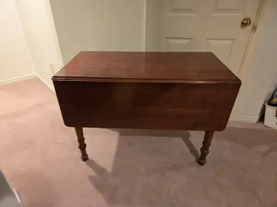 Antique Drop Leaf Table, View more