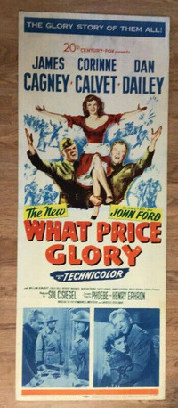 What Price Glory-James Cagney-Original Movie Poster-1952