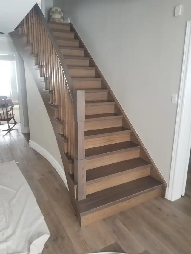 Stair Railing and Floor in Flooring in Oshawa / Durham Region - Image 6