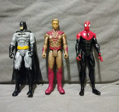 Three action 12" figures from the Titan Hero Series, View more