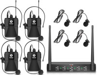 Debra Audio Pro UHF 4-mic Wireless Microphone System